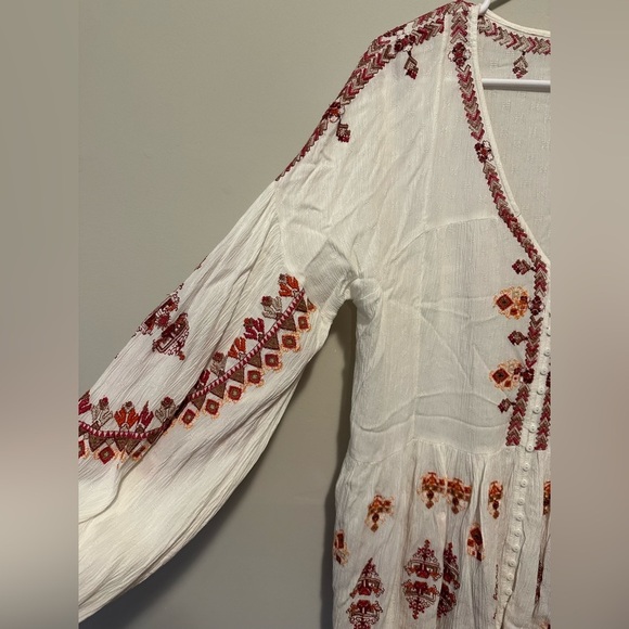 Free People Arianna Tunic in Ivory Size M - Picture 5 of 11